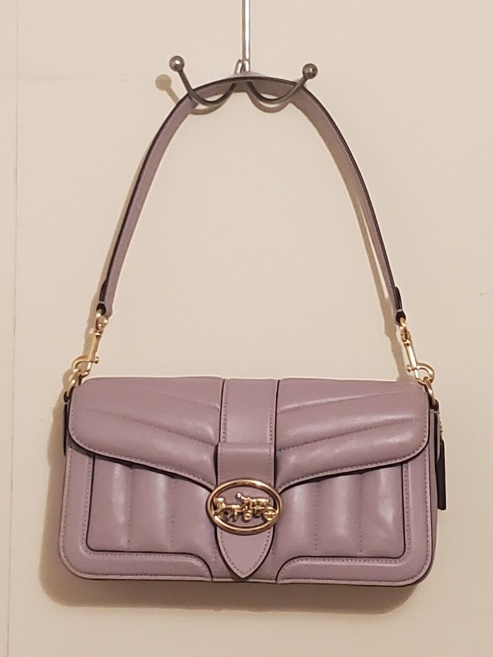 Coach Georgie Quilted Crossbody Bag - Picture 13 of 16
